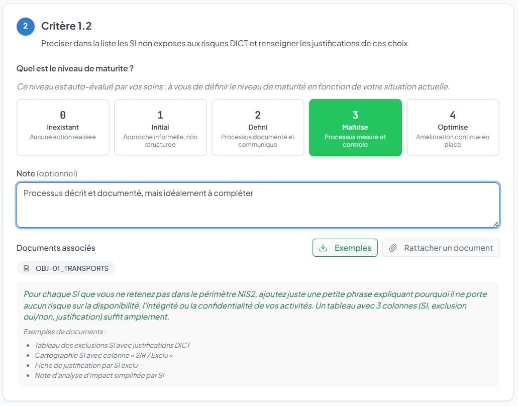 NIS2facile screenshot 2